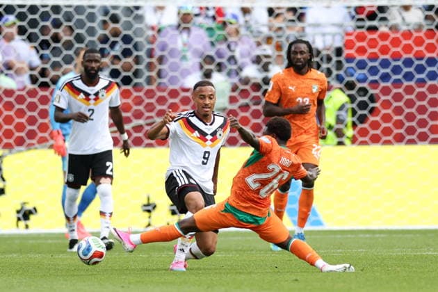 TORONTO 20.06.2026 MISTRZOSTWA SWIATA W PILCE NOZNEJ 2026 GRUPA E MECZ: NIEMCY - WYBRZEZE KOSCI SLONIOWEJ 2:1 --- 2026 FIFA World Cup, WM, Weltmeisterschaft, Fussball GROUP E MATCH: GERMANY - IVORY COAST 2:1 JAMIE LEWELING CHRIST INAO OULAI FOT. PIOTR KUCZA FOTOPYK NEWSPIX.PL --- newspix.pl POLAND OUT! 