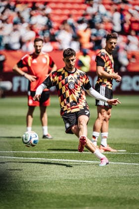 Fußball Herren FIFA Fußball-Weltmeisterschaft 2026 Gruppe E Deutschland vs. Elfenbeinküste 20.06.2026 Kai Havertz ( 7, Deutschland) schießt sich warm Toronto Toronto Stadium Ontario Kanada