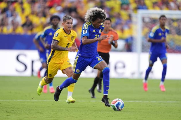 Ecuador v Curacao - FIFA World Cup, WM, Weltmeisterschaft, Fussball 2026 - Group E KANSAS CITY, UNITED STATES - JUNE 20: Tahith Chong of Curacao in action during the 2026 FIFA World Cup First Stage Group E match between Ecuador and Curacao at Arrowhead Stadium (Kansas City Stadium) in Kansas City, Missouri, United States on June 20, 2026. Hakan Akgun Anadolu Missouri United States. Editorial use only. Please get in touch for any other usage.  Copyright: x2026xAnadoluxHakanxAkgunx