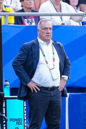 Dick Advocaat, head coach of Curacao, looks on during a FIFA Men’s World Cup 2026 Group Stage football match between Ecuador and Curacao at Kansas City Stadium, in Kansas City on June 20th 2026 (Photo by Alexandra Fechete SPP)  Copyright: xAlexandraxFechete SPPx Sportspressphoto_SPR172149