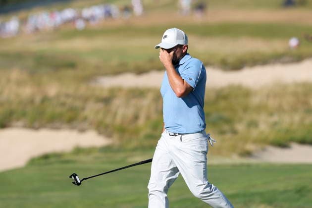 US Open Golf Championship - Round 3 Zac Blair of the U.S. reacts after missing a putt during the third round of the 2026 U.S. Open golf tournament at Shinnecock Hills Golf Club in Southampton, New York, Saturday, 20 June 2026. SOUTHAMPTON NEW YORK UNITED STATES  Copyright: xSARAHxYENESELx