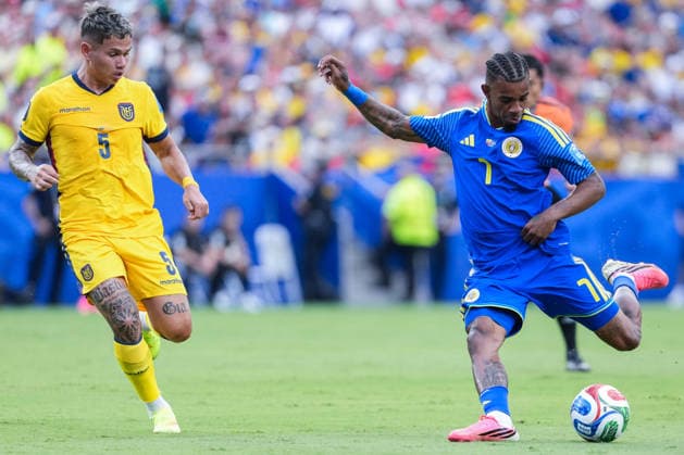 Juninho Bacuna of Curacao shoots for goal during a FIFA Men’s World Cup 2026 Group Stage football match between Ecuador and Curacao at Kansas City Stadium, in Kansas City on June 20th 2026 (Photo by Alexandra Fechete SPP)  Copyright: xAlexandraxFechete SPPx Sportspressphoto_SPR172181