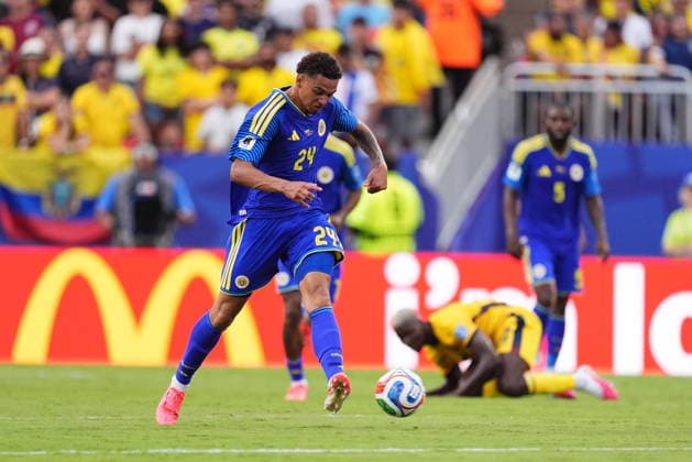 Ecuador v Curacao - FIFA World Cup, WM, Weltmeisterschaft, Fussball 2026 - Group E KANSAS CITY, UNITED STATES - JUNE 20: Deveron Fonville (24) of Curacao in action during the 2026 FIFA World Cup First Stage Group E match between Ecuador and Curacao at Arrowhead Stadium (Kansas City Stadium) in Kansas City, Missouri, United States on June 20, 2026. Hakan Akgun Anadolu Missouri United States. Editorial use only. Please get in touch for any other usage.  Copyright: x2026xAnadoluxHakanxAkgunx