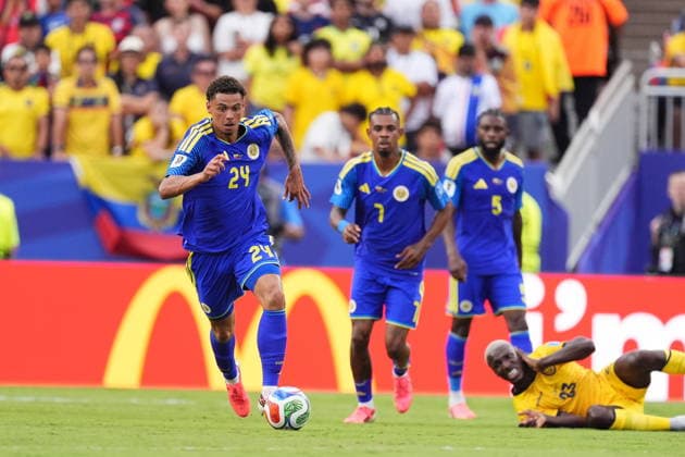 Ecuador v Curacao - FIFA World Cup, WM, Weltmeisterschaft, Fussball 2026 - Group E KANSAS CITY, UNITED STATES - JUNE 20: Deveron Fonville (24) of Curacao in action during the 2026 FIFA World Cup First Stage Group E match between Ecuador and Curacao at Arrowhead Stadium (Kansas City Stadium) in Kansas City, Missouri, United States on June 20, 2026. Hakan Akgun Anadolu Missouri United States. Editorial use only. Please get in touch for any other usage.  Copyright: x2026xAnadoluxHakanxAkgunx