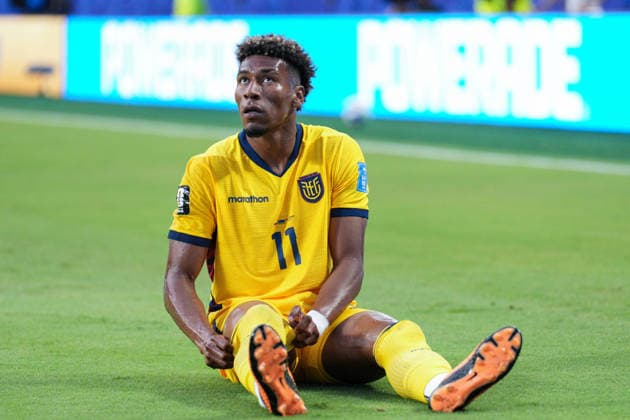 Kevin Rodriguez of Ecuador gestures during a FIFA Men’s World Cup 2026 Group Stage football match between Ecuador and Curacao at Kansas City Stadium, in Kansas City on June 20th 2026 (Photo by Alexandra Fechete SPP)  Copyright: xAlexandraxFechete SPPx Sportspressphoto_SPR172282