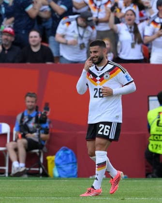 June 20, 2026, Toronto, Ontario, Canada: Deniz Undav ( 26) of Germany celebrates after scoring his second goal of the game during the 2026 FIFA World Cup, WM, Weltmeisterschaft, Fussball game between Germany and CÃ te d Ivoire at Toronto Stadium. Sports News - June 20, 2026  - ZUMAv136 20260620_zsp_v136_076 Copyright: xJeffxVoganx