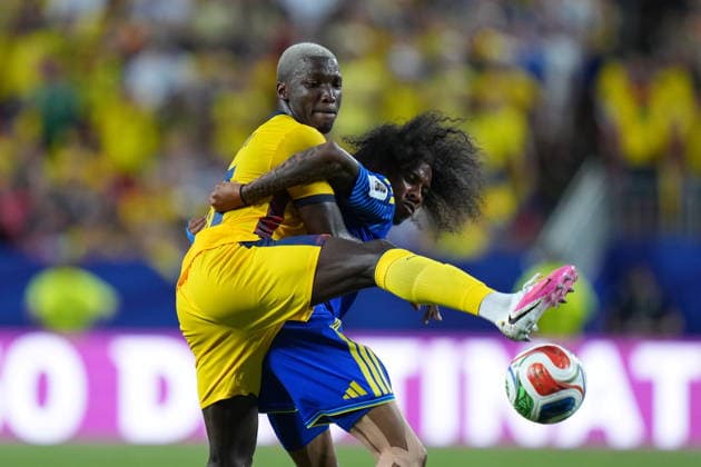 Ecuador v Curacao - FIFA World Cup, WM, Weltmeisterschaft, Fussball 2026 - Group E KANSAS CITY, UNITED STATES - JUNE 20: Moises Caicedo of Ecuador in action during the 2026 FIFA World Cup First Stage Group E match between Ecuador and Curacao at Arrowhead Stadium (Kansas City Stadium) in Kansas City, Missouri, United States on June 20, 2026. Hakan Akgun Anadolu Missouri United States. Editorial use only. Please get in touch for any other usage.  Copyright: x2026xAnadoluxHakanxAkgunx