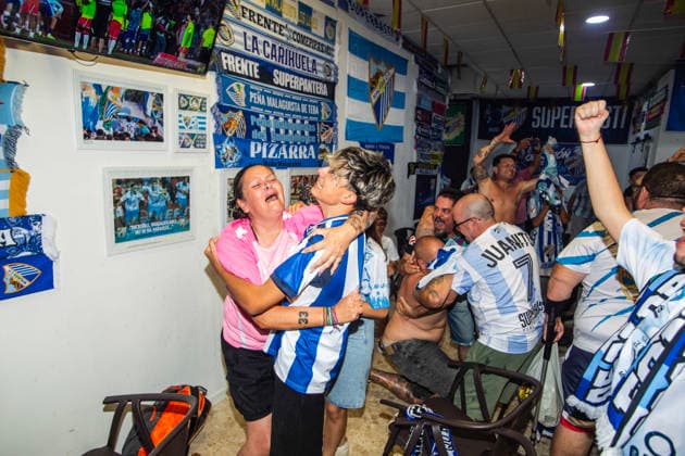 Malaga fans celebrate promotion to Spanish first division Supporters of Malaga Football Club celebrate their team s promotion to Spain s top tier, the Primera Division of La Liga. The team beat their Andalusian rivals UD Almeria 2-1 in the play off final on 20 June 2026., Credit:Konstantin Sergeyev Avalon Spain, Andalusia, Malaga  Copyright: xKonstantinxSergeyevx xAvalonx 1111553819