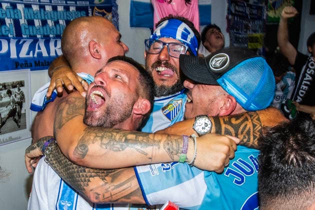 Malaga fans celebrate promotion to Spanish first division Supporters of Malaga Football Club celebrate their team s promotion to Spain s top tier, the Primera Division of La Liga. The team beat their Andalusian rivals UD Almeria 2-1 in the play off final on 20 June 2026., Credit:Konstantin Sergeyev Avalon Spain, Andalusia, Malaga  Copyright: xKonstantinxSergeyevx xAvalonx 1111553821