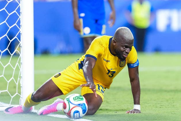 Enner Valencia of Ecuador looks dejected during a FIFA Men’s World Cup 2026 Group Stage football match between Ecuador and Curacao at Kansas City Stadium, in Kansas City on June 20th 2026 (Photo by Alexandra Fechete SPP)  Copyright: xAlexandraxFechete SPPx Sportspressphoto_SPR172312