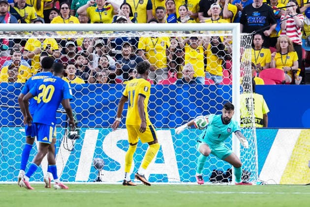 Hernan Galindez of Ecuador reacts during a FIFA Men’s World Cup 2026 Group Stage football match between Ecuador and Curacao at Kansas City Stadium, in Kansas City on June 20th 2026 (Photo by Alexandra Fechete SPP)  Copyright: xAlexandraxFechete SPPx Sportspressphoto_SPR172316