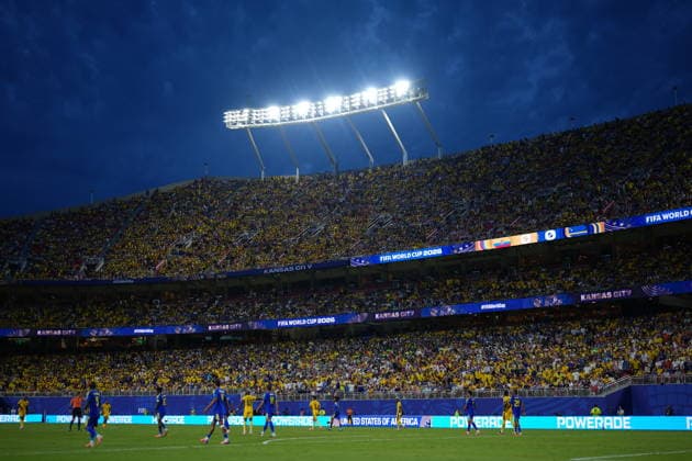 Ecuador v Curacao - FIFA World Cup, WM, Weltmeisterschaft, Fussball 2026 - Group E KANSAS CITY, UNITED STATES - JUNE 20: A view of the stadium during the 2026 FIFA World Cup First Stage Group E match between Ecuador and Curacao at Arrowhead Stadium (Kansas City Stadium) in Kansas City, Missouri, United States on June 20, 2026. Hakan Akgun Anadolu Missouri United States. Editorial use only. Please get in touch for any other usage.  Copyright: x2026xAnadoluxHakanxAkgunx