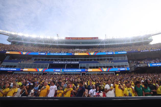 Eloy Room (C) of Curaçao blocks a shot during a Group E match at the 2026 FIFA World Cup, WM, Weltmeisterschaft, Fussball between Ecuador and Curacao at Arrowhead stadium in Kansas City, United States, 20 June 2026. FIFA World Cup 2026 - Group E - Ecuador vs. Curacao !ACHTUNG: NUR REDAKTIONELLE NUTZUNG!  Copyright: xJuanxIgnacioxRoncoronix GR7077 20260621-55020661404_1