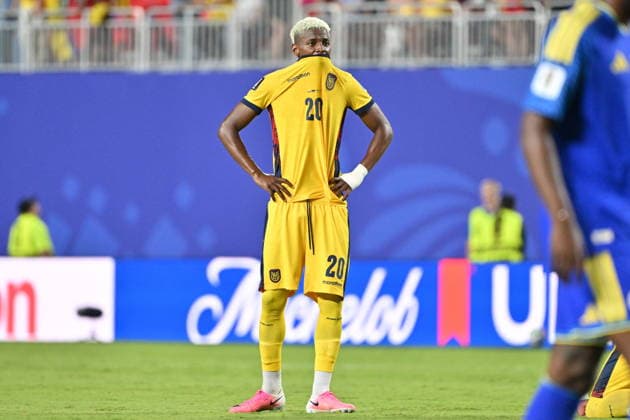 FIFA World Cup, WM, Weltmeisterschaft, Fussball 2026 - Group E - Ecuador vs Curacao Nilson Angulo of Ecuador looks disappointed after the FIFA World Cup 2026 group stage match Ecuador against Curacao, in Kansas City, USA, 20 June 2026. KANSAS CITY United States  Copyright: xAMYxKONTRASx