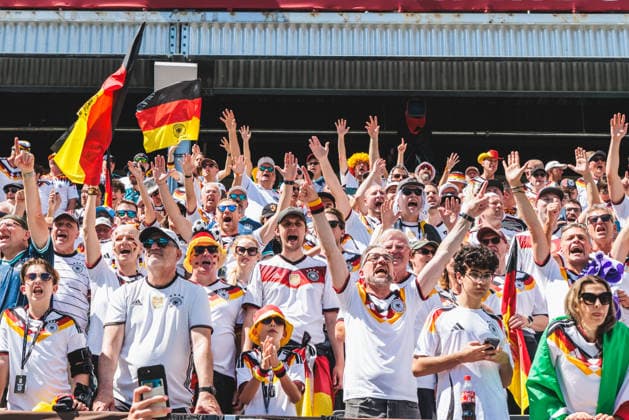 TORONTO, ON - JUNE 20: Germany supporters are seen before the FIFA World Cup, WM, Weltmeisterschaft, Fussball 2026 Group E match between Germany and Cote d Ivoire on June 20, 2026, at Toronto Stadium in Toronto, ON. (Photo by Mathew Tsang Icon Sportswire) SOCCER: JUN 20 FIFA World Cup 26 Group E - Germany vs Cote d Ivoire EDITORIAL USE ONLY Icon260620052