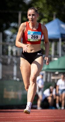 Süddeutsche Meisterschaften 2026 Aktive und Jugend U18; Koblenz, 20.06.2026 Antonia Götzel (TSG 1862 Weinheim) im 100m-Sprint der Frauen; Süddeutsche Meisterschaften Aktive und Jugend U18 am 20.06.2026 im Stadion Oberwerth in Koblenz (Rheinland-Pfalz). *** 2026 South German Championships (Adult and U18 Youth) Koblenz, June 20, 2026 Antonia Götzel of TSG 1862 Weinheim in the women’s 100-meter dash at the 2026 Southern German Championships for Seniors and U18 Youth on June 20, 2026, at Oberwerth Stadium in Koblenz, Rhineland-Palatinate,detected_source_language Copyright: xBEAUTIFULxSPORTS R.xSchmittx