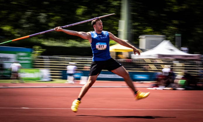 Süddeutsche Meisterschaften 2026 Aktive und Jugend U18; Koblenz, 20.06.2026 Amin Labdi (TSV SCHOTT Mainz) im Speerwurf der Männer; Süddeutsche Meisterschaften Aktive und Jugend U18 am 20.06.2026 im Stadion Oberwerth in Koblenz (Rheinland-Pfalz). *** 2026 South German Championships (Adult and U18 Youth) in Koblenz, June 20, 2026 Copyright: xBEAUTIFULxSPORTS R.xSchmittx