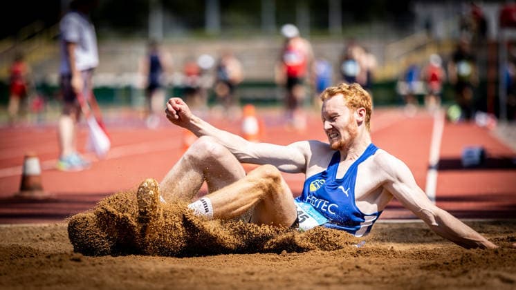 Süddeutsche Meisterschaften 2026 Aktive und Jugend U18; Koblenz, 20.06.2026 Benedikt von Hardenberg (LAC Quelle Fürth) im Dreisprung der Männer; Süddeutsche Meisterschaften Aktive und Jugend U18 am 20.06.2026 im Stadion Oberwerth in Koblenz (Rheinland-Pfalz). *** 2026 South German Championships (Adults and U18 Youth) Koblenz, June 20, 2026 Copyright: xBEAUTIFULxSPORTS R.xSchmittx