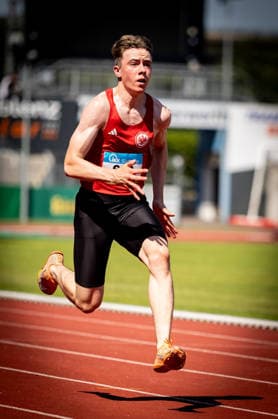 Süddeutsche Meisterschaften 2026 Aktive und Jugend U18; Koblenz, 20.06.2026 Levin Hesse (Eintracht Frankfurt e.V.) im 100m-Sprint der Männlichen Jugend U18; Süddeutsche Meisterschaften Aktive und Jugend U18 am 20.06.2026 im Stadion Oberwerth in Koblenz (Rheinland-Pfalz). *** 2026 South German Championships (Senior and U18 Youth) in Koblenz, June 20, 2026 Copyright: xBEAUTIFULxSPORTS R.xSchmittx