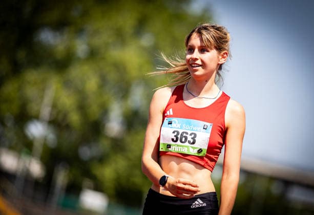 Süddeutsche Meisterschaften 2026 Aktive und Jugend U18; Koblenz, 20.06.2026 Freude bei Maryna Kovtunova (TS Herzogenaurach) im Hochsprung der Frauen; Süddeutsche Meisterschaften Aktive und Jugend U18 am 20.06.2026 im Stadion Oberwerth in Koblenz (Rheinland-Pfalz). *** 2026 South German Championships (Adult and U18 Youth) in Koblenz, June 20, 2026 Copyright: xBEAUTIFULxSPORTS R.xSchmittx