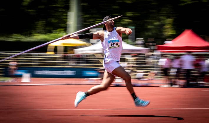 Süddeutsche Meisterschaften 2026 Aktive und Jugend U18; Koblenz, 20.06.2026 Ricko Meckes (LG Teck) im Speerwurf der Männer; Süddeutsche Meisterschaften Aktive und Jugend U18 am 20.06.2026 im Stadion Oberwerth in Koblenz (Rheinland-Pfalz). *** 2026 South German Championships (Adults and U18 Youth) in Koblenz, June 20, 2026 Copyright: xBEAUTIFULxSPORTS R.xSchmittx