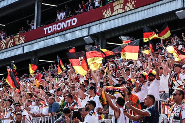 Fussball, FIFA World Cup, WM, Weltmeisterschaft, Fussball 2026 Gruppe XX - 2.Spieltag Deutschland - Elfenbeinküste 20.05.2026, BMO Field Toronto Fans Deutschland Toronto Toronto Stadium Ontario Kanada *** Sports, Soccer, 2026 FIFA World Cup, Group XX, Matchday 2