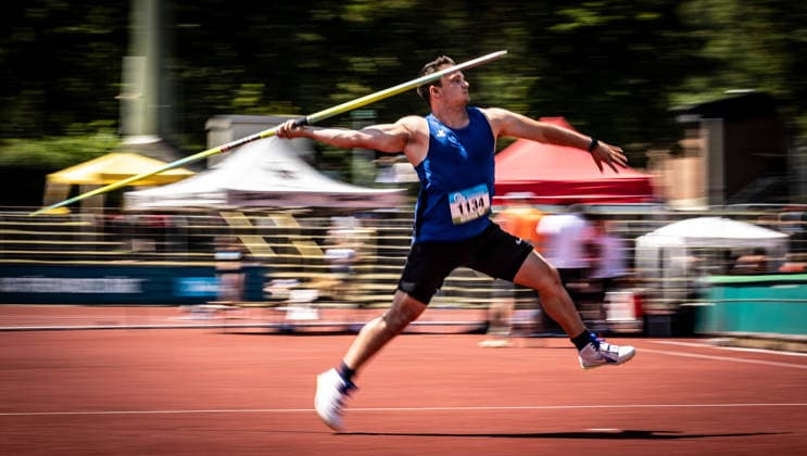 Süddeutsche Meisterschaften 2026 Aktive und Jugend U18; Koblenz, 20.06.2026 Michael Rosch (LA Team Saar) im Speerwurf der Männer; Süddeutsche Meisterschaften Aktive und Jugend U18 am 20.06.2026 im Stadion Oberwerth in Koblenz (Rheinland-Pfalz). *** 2026 South German Championships (Adult and U18 Youth) in Koblenz, June 20, 2026 Michael Rosch of LA Team Saar in the men’s javelin throw at the 2026 Southern German Championships for Seniors and U18 Youth on June 20, 2026, at Oberwerth Stadium in Koblenz, Rhineland-Palatinate,detected_source_language Copyright: xBEAUTIFULxSPORTS R.xSchmittx