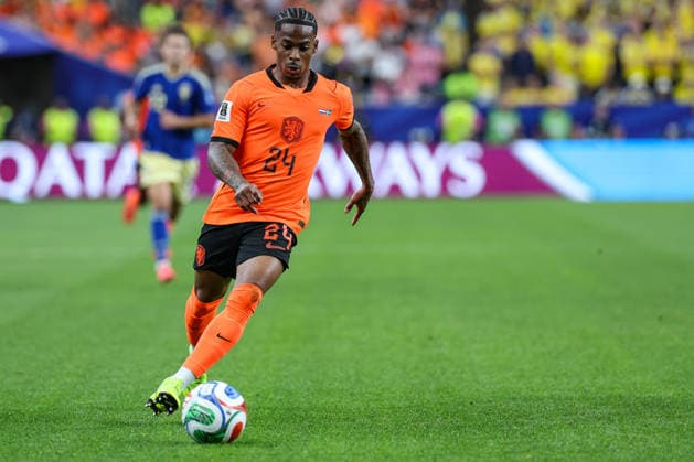 Netherland s Crysencion Summerville in action during the FIFA World Cup, WM, Weltmeisterschaft, Fussball 2026 Group F match between Netherlands and Sweden at Houston Stadium on June 20, 2026 in Houston, United States. (Photo by Torbjorn Tande DeFodi Images) - *** Crysencion Summerville of the Netherlands in action during the 2026 FIFA World Cup Group F match between the Netherlands and Sweden at Houston Stadium on June 20, 2026, in Houston, United States. Photo by Torbjorn Tande, DeFodi Images,detected_source_language
