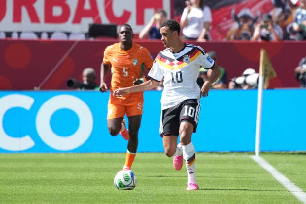 Jamal Musiala (Deutschland, Germany) - Toronto 20.06.2026: Deutschland vs. Elfenbeinküste, Toronto Stadium, World Cup 26 Gruppe E 2. Spieltag *** Jamal Musiala, Germany, Toronto, June 20, 2026, Germany vs. Ivory Coast, Toronto Stadium, World Cup 26, Group E, Matchday 2,detected_source_language
