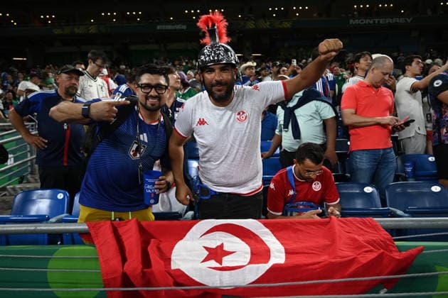 FIFA World Cup, WM, Weltmeisterschaft, Fussball 2026 - Group F - Tunisia vs. Japan Fans of Tunisia attend the 2026 FIFA World Cup group F soccer match between Tunisia and Japan at BBVA stadium in Monterrey, Mexico, 20 June 2026. Monterrey Mexico  Copyright: xMiguelxSierrax