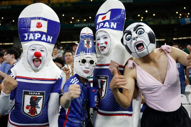 FIFA World Cup, WM, Weltmeisterschaft, Fussball 2026 - Group F - Tunisia vs. Japan Japanese fans attend the 2026 FIFA World Cup group F soccer match between Tunisia and Japan at BBVA stadium in Monterrey, Mexico, 20 June 2026. Monterrey Mexico  Copyright: xMiguelxSierrax