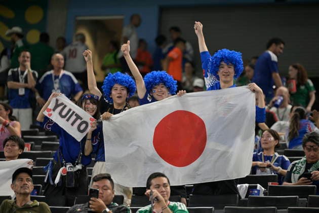 FIFA World Cup, WM, Weltmeisterschaft, Fussball 2026 - Group F - Tunisia vs. Japan Japan fans attend the 2026 FIFA World Cup group F soccer match between Tunisia and Japan at BBVA stadium in Monterrey, Mexico, 20 June 2026. Monterrey Mexico  Copyright: xMiguelxSierrax