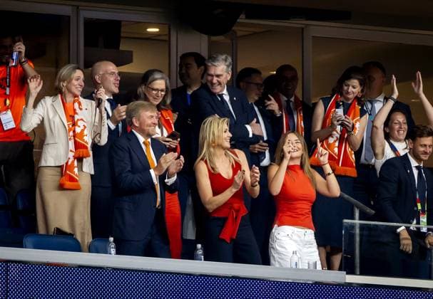 HOUSTON - (lr) King Willem-Alexander, Queen Maxima and Princess Ariane during the FIFA 2026 Group F match between the Netherlands and Sweden at Houston Stadium on June 20, 2026 in Houston, United States. KOEN VAN WEEL ANP FIFA World Cup, WM, Weltmeisterschaft, Fussball 2026 group stage 2026 xVIxANPxSportx xxANPxIVx 561561865 originalFilename: 561561865.jpg