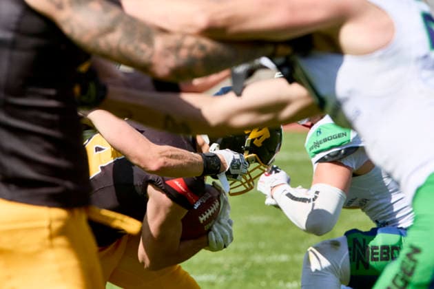 German Football League (GFL), Munich Cowboys vs Straubing Spiders, Munich Cowboys, Straubing Spiders, 2026-06-20 in München (Städtisches Stadion an der Dantestraße (Dantestation)) OTHMANN-KHALDUN Mustafa (Munich Cowboys Running Back (RB) Nr24-MUC24) sportworld München Städtisches Stadion an der Dant Bayern Deutschland *** German Football League (GFL), Munich Cowboys vs. Straubing Spiders, Munich Cowboys, Straubing Spiders, June 20, 2026, in Munich, Municipal Stadium on Dantestraße, Dantestation, OTHMANN KHALDUN Mustafa, Munich Cowboys running back (RB) No. 24 (MUC24), Sportworld, Munich, Municipal Stadium on Dantestraße, Bavaria, Germany,detected_source_language