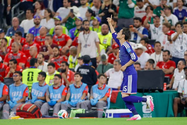 FIFA World Cup, WM, Weltmeisterschaft, Fussball 2026 TUNISIA VS JAPAN FIFA WORLD CUP 2026 TUNISIA VS JAPAN TUNISIA VS JAPAN 20062026 MONTERREY, NUEVO LEON. Action photo of Daichi Kamada (15) of Japan celebrating a goal, during Round 1 Group F game of the FIFA World Cup 2026, held at the Estadio Monterrey of Monterrey, Nuevo Leon. Foto de accion de Daichi Kamada (15) de Japon celebrando un gol, durante juego de Ronda 1 del Grupo F de la Copa del Mundo 2026 de la FIFA, celebrado en el Estadio Monterrey de Monterrey, Nuevo Leon. PHOTO BY IMAGENSHOP AGENCIA FOTOGRAFICA MONTERREY NUEVO LEON MEXICO *** FIFA WORLD CUP 2026 TUNISIA VS JAPAN FIFA WORLD CUP 2026 TUNISIA VS JAPAN TUNISIA VS JAPAN 20062026 MONTERREY, NUEVO LEON Action photo of Daichi Kamada (No. 15) of Japan celebrating a goal during a Round 1 Group F match of the 2026 FIFA World Cup, held at Estadio Monterrey in Monterrey, Nuevo Leon Action photo of Daichi Kamada (No. 15) of Japan celebrating a goal, during a Round 1 Group F match of the 2026 FIFA World Cup, held at Estadio Monterrey in Monterrey, Nuevo León. PHOTO BY IMAGENSHOP PHOTO AGENCY MONTERREY, NUEVO LEÓN, MEXICO,detected_source_language Copyright: xYOALIxMARTINEZx