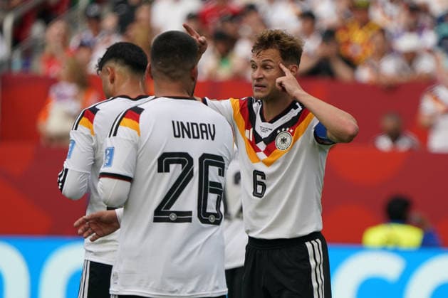 Fussball , Weltmeisterschaft 2026, FIFA WM 2026, Fussball World Cup , Canada USA, Mexico-2026, , Deutschland vs ElfenbeinKüste Germany vs Ivory Coast, Gruppenphase, Gruppen E , 20 .06.2026, Toronto Stadium Kanada, Deniz Undav Joshua Kimmich Deutschland Foto Chai von der Laage FIFA regulations prohibit any use of photographs as image sequences and or quasi-video. EDITORIAL USE ONLY, *** Soccer, 2026 World Cup, FIFA World Cup 2026, Soccer World Cup, Canada, USA, Mexico 2026, , Germany vs. Ivory Coast, Group Stage, Group E, June 20, 2026, Toronto Stadium, Canada, Deniz Undav and Joshua Kimmich (Germany) Photo by Chai von der Laage. FIFA regulations prohibit any use of photographs as image sequences and or quasi-video. EDITORIAL USE ONLY,,detected_source_language