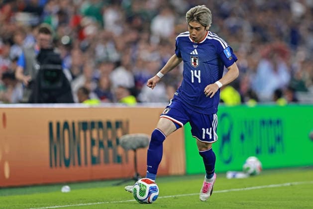 June 20, 2026, Monterrey, Mexico: Junya Ito of Japan runs with the ball during the match between Tunisia and Japan for the 2st round of the group F of the FIFA World Cup, WM, Weltmeisterschaft, Fussball 2026 at Monterrey Stadium on June 20, 2026 in Monterrey, Mexico. Photo: DiaEsportivo Monterrey Mexico - ZUMAh208 20260620_zsp_h208_024 Copyright: xHeulerxAndreyx