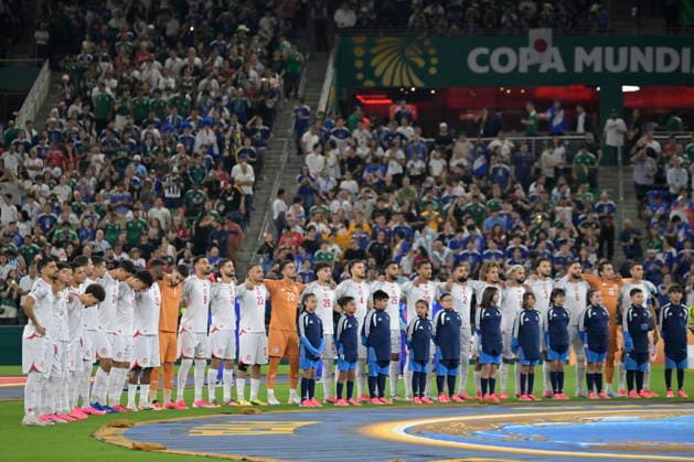 FIFA World Cup, WM, Weltmeisterschaft, Fussball 2026 - Group F - Tunisia vs. Japan Tunisia players in action during the 2026 FIFA World Cup group F soccer match between Tunisia and Japan at BBVA Stadium in Monterrey, Mexico, 20 June 2026. Monterrey Mexico  Copyright: xMiguelxSierrax