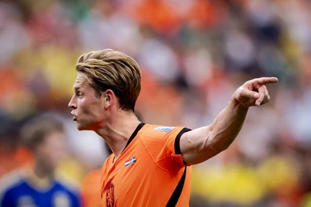 HOUSTON - Frenkie de Jong or the Netherlands during the FIFA World Cup, WM, Weltmeisterschaft, Fussball 2026 Group F match between the Netherlands and Sweden at Houston Stadium on June 20, 2026, in Houston, United States. ROBIN VAN LONKHUIJSEN ANP FIFA World Cup 2026 group stage 2026 xVIxANPxSportx xxANPxIVx 561562242 originalFilename: 561562242.jpg
