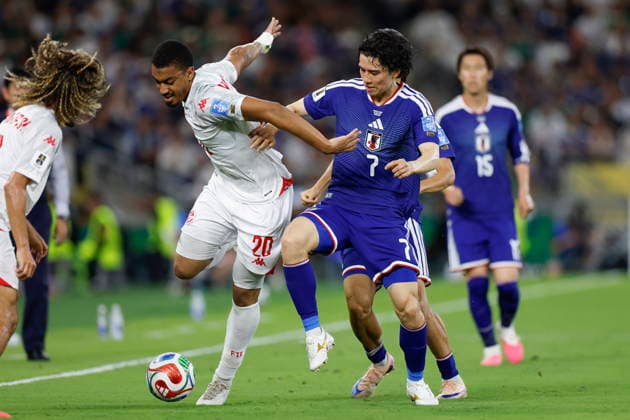 FIFA World Cup, WM, Weltmeisterschaft, Fussball 2026 - Group F - Tunisia vs. Japan Yan Valery (L) of Tunisia in action against Ao Tanaka (R) of Japan during the 2026 FIFA World Cup Group F soccer match between Tunisia and Japan at the at BBVA stadium in Monterrey, Mexico, 20 June 2026. Monterrey Mexico  Copyright: xSashenkaxGutiérrezx