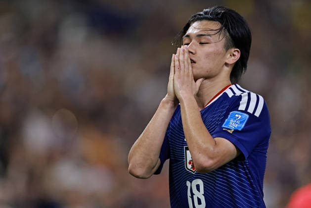June 20, 2026, Monterrey, Mexico: Ayase Ueda of Japan celebrates after scoring the second goal of his team during the match between Tunisia and Japan for the 2st round of the group F of the FIFA World Cup, WM, Weltmeisterschaft, Fussball 2026 at Monterrey Stadium on June 20, 2026 in Monterrey, Mexico. Photo: DiaEsportivo Monterrey Mexico - ZUMAh208 20260620_zsp_h208_037 Copyright: xHeulerxAndreyx