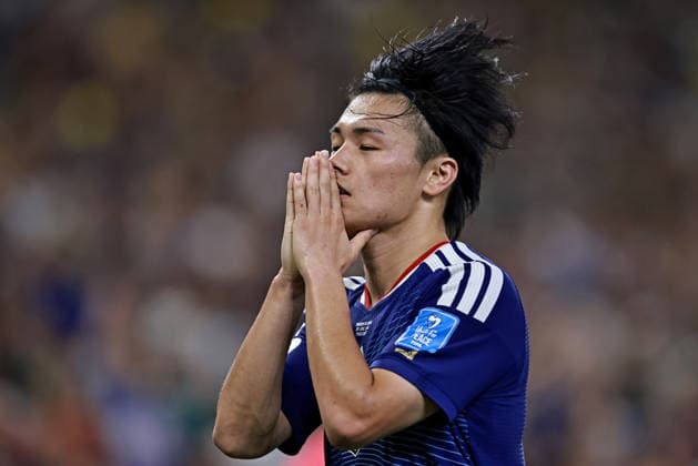 June 20, 2026, Monterrey, Mexico: Ayase Ueda of Japan celebrates after scoring the second goal of his team during the match between Tunisia and Japan for the 2st round of the group F of the FIFA World Cup, WM, Weltmeisterschaft, Fussball 2026 at Monterrey Stadium on June 20, 2026 in Monterrey, Mexico. Photo: DiaEsportivo Monterrey Mexico - ZUMAh208 20260620_zsp_h208_038 Copyright: xHeulerxAndreyx
