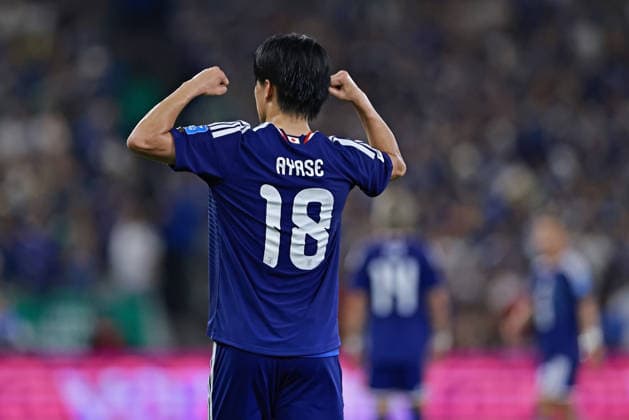 June 20, 2026, Monterrey, Mexico: Ayase Ueda of Japan celebrates after scoring the second goal of his team during the match between Tunisia and Japan for the 2st round of the group F of the FIFA World Cup, WM, Weltmeisterschaft, Fussball 2026 at Monterrey Stadium on June 20, 2026 in Monterrey, Mexico. Photo: DiaEsportivo Monterrey Mexico - ZUMAh208 20260620_zsp_h208_041 Copyright: xHeulerxAndreyx