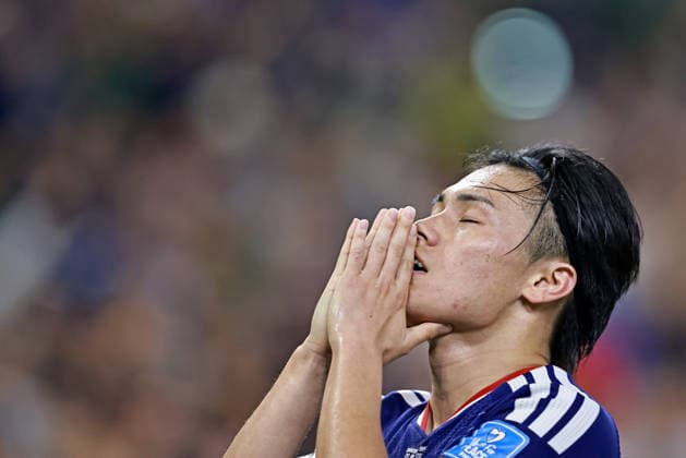 June 20, 2026, Monterrey, Mexico: Ayase Ueda of Japan celebrates after scoring the second goal of his team during the match between Tunisia and Japan for the 2st round of the group F of the FIFA World Cup, WM, Weltmeisterschaft, Fussball 2026 at Monterrey Stadium on June 20, 2026 in Monterrey, Mexico. Photo: DiaEsportivo FIFA World Cup 2026, Tunisia Vs Japan, Monterrey, Mexico  - ZUMAh208 20260620_zsp_h208_039 Copyright: xHeulerxAndreyx