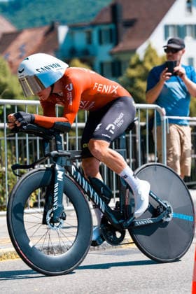 AARBURG, SWITZERLAND - JUNE 20: Carina Schrempf of Austria and Fenix-Premier Tech in action during the 89th Tour de Suisse 2026 on June 20, 2026 in Aarburg, Switzerland. *** AARBURG, SWITZERLAND, JUNE 20 — Carina Schrempf of Austria and Fenix Premier Tech in action during the 89th Tour de Suisse 2026 on June 20, 2026, in Aarburg, Switzerland,detected_source_language Copyright: xJustPictures.ch PascalxvonxBürenx jp-en-EuSpIm-Pavo_Fotografie-06943