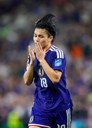 FIFA World Cup, WM, Weltmeisterschaft, Fussball 2026 TUNISIA VS JAPAN FIFA WORLD CUP 2026 TUNISIA VS JAPAN TUNISIA VS JAPAN 20062026 MONTERREY, NUEVO LEON. Action photo of Ayase Ueda (18) of Japan celebrating a goal, during Round 1 Group F game of the FIFA World Cup 2026, held at the Estadio Monterrey of Monterrey, Nuevo Leon. Foto de accion de Ayase Ueda (18) de Japon celebrando un gol, durante juego de Ronda 1 del Grupo F de la Copa del Mundo 2026 de la FIFA, celebrado en el Estadio Monterrey de Monterrey, Nuevo Leon. PHOTO BY IMAGENSHOP AGENCIA FOTOGRAFICA MONTERREY NUEVO LEON MEXICO *** FIFA WORLD CUP 2026 TUNISIA VS JAPAN FIFA WORLD CUP 2026 TUNISIA VS JAPAN TUNISIA VS JAPAN 20062026 MONTERREY, NUEVO LEON Action photo of Ayase Ueda (No. 18) of Japan celebrating a goal during a Round 1 Group F match of the 2026 FIFA World Cup, held at Estadio Monterrey in Monterrey, Nuevo Leon Action photo of Ayase Ueda (No. 18) of Japan celebrating a goal, during a Round 1 Group F match of the 2026 FIFA World Cup, held at the Estadio Monterrey in Monterrey, Nuevo León. PHOTO BY IMAGENSHOP PHOTO AGENCY MONTERREY, NUEVO LEÓN, MEXICO,detected_source_language Copyright: xYOALIxMARTINEZx