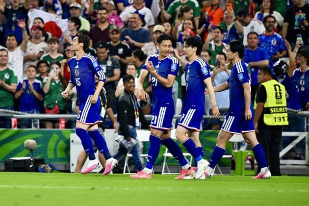 Daichi Kamada (JPN), Japan team group, Mannschaftsbild, Totale (JPN), JUNE 20, 2026 - Football Soccer : FIFA World Cup, WM, Weltmeisterschaft, Fussball 2026 Group F match between Tunisia - Japan at Monterrey Stadium in Guadalupe, Nuevo Leon, Mexico.  aflo_335208574 KenjiroxMatsuox