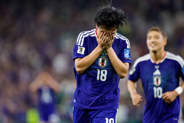 FIFA World Cup, WM, Weltmeisterschaft, Fussball 2026 TUNISIA VS JAPAN FIFA WORLD CUP 2026 TUNISIA VS JAPAN TUNISIA VS JAPAN 20062026 MONTERREY, NUEVO LEON. Action photo of Ayase Ueda (18) of Japan celebrating a goal, during Round 1 Group F game of the FIFA World Cup 2026, held at the Estadio Monterrey of Monterrey, Nuevo Leon. Foto de accion de Ayase Ueda (18) de Japon celebrando un gol, durante juego de Ronda 1 del Grupo F de la Copa del Mundo 2026 de la FIFA, celebrado en el Estadio Monterrey de Monterrey, Nuevo Leon. PHOTO BY IMAGENSHOP AGENCIA FOTOGRAFICA MONTERREY NUEVO LEON MEXICO *** FIFA WORLD CUP 2026 TUNISIA VS JAPAN FIFA WORLD CUP 2026 TUNISIA VS JAPAN TUNISIA VS JAPAN 20062026 MONTERREY, NUEVO LEON Action photo of Ayase Ueda (No. 18) of Japan celebrating a goal during a Round 1 Group F match of the 2026 FIFA World Cup, held at Estadio Monterrey in Monterrey, Nuevo Leon Action photo of Ayase Ueda (No. 18) of Japan celebrating a goal, during a Round 1 Group F match of the 2026 FIFA World Cup, held at the Estadio Monterrey in Monterrey, Nuevo León. PHOTO BY IMAGENSHOP PHOTO AGENCY MONTERREY, NUEVO LEÓN, MEXICO,detected_source_language Copyright: xYOALIxMARTINEZx