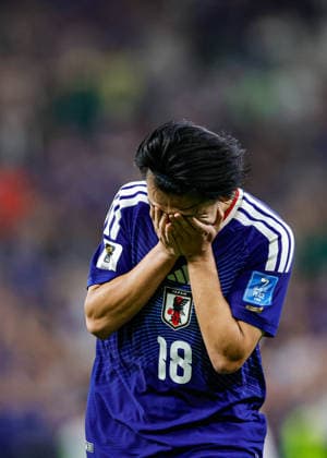 FIFA World Cup, WM, Weltmeisterschaft, Fussball 2026 TUNISIA VS JAPAN FIFA WORLD CUP 2026 TUNISIA VS JAPAN TUNISIA VS JAPAN 20062026 MONTERREY, NUEVO LEON. Action photo of Ayase Ueda (18) of Japan celebrating a goal, during Round 1 Group F game of the FIFA World Cup 2026, held at the Estadio Monterrey of Monterrey, Nuevo Leon. Foto de accion de Ayase Ueda (18) de Japon celebrando un gol, durante juego de Ronda 1 del Grupo F de la Copa del Mundo 2026 de la FIFA, celebrado en el Estadio Monterrey de Monterrey, Nuevo Leon. PHOTO BY IMAGENSHOP AGENCIA FOTOGRAFICA MONTERREY NUEVO LEON MEXICO *** FIFA WORLD CUP 2026 TUNISIA VS JAPAN FIFA WORLD CUP 2026 TUNISIA VS JAPAN TUNISIA VS JAPAN 20062026 MONTERREY, NUEVO LEON Action photo of Ayase Ueda (No. 18) of Japan celebrating a goal during a Round 1 Group F match of the 2026 FIFA World Cup, held at Estadio Monterrey in Monterrey, Nuevo Leon Action photo of Ayase Ueda (No. 18) of Japan celebrating a goal, during a Round 1 Group F match of the 2026 FIFA World Cup, held at the Estadio Monterrey in Monterrey, Nuevo León. PHOTO BY IMAGENSHOP PHOTO AGENCY MONTERREY, NUEVO LEÓN, MEXICO,detected_source_language Copyright: xYOALIxMARTINEZx