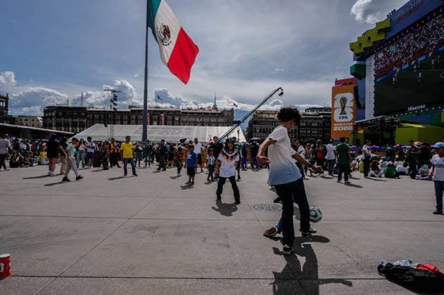 June 20, 2026, Mexico City, Mexico City, Mexico: German and Mexican fans watch the Germany vs. Ivory Coast match at the Fan Fest in Mexico City. At the event, fans play soccer, participate in contests, and enjoy the games on giant screens. Mexico City Mexico - ZUMAqp1_ 0859627356st Copyright: xHectorxAdolfoxQuintanarxPerezx